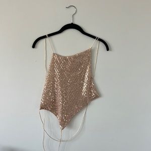 Princess Polly open back sequence tank top